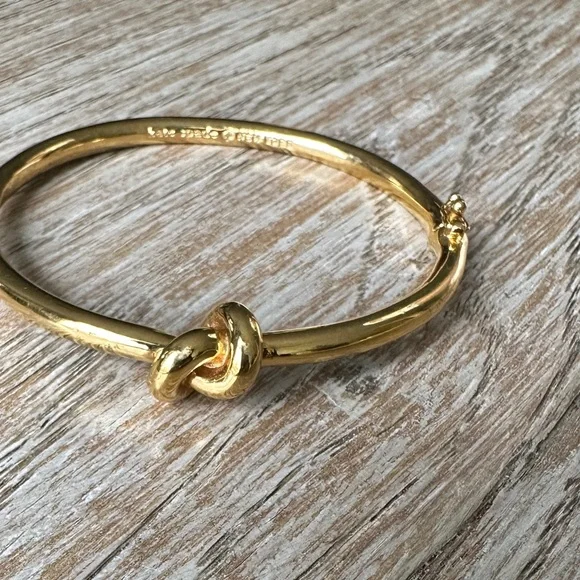 Kate Spade NY Gold Love Knot Bangle Bracelet - Picture 4 of 7